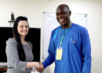 President Dekle Receives Executives of Entomological Society of Nigeria
