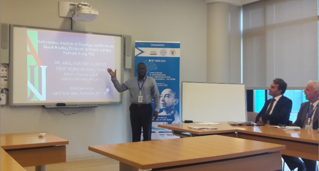 SoE Dean Ajibesin Presents Paper at IEEE Conference in Azerbaijan
