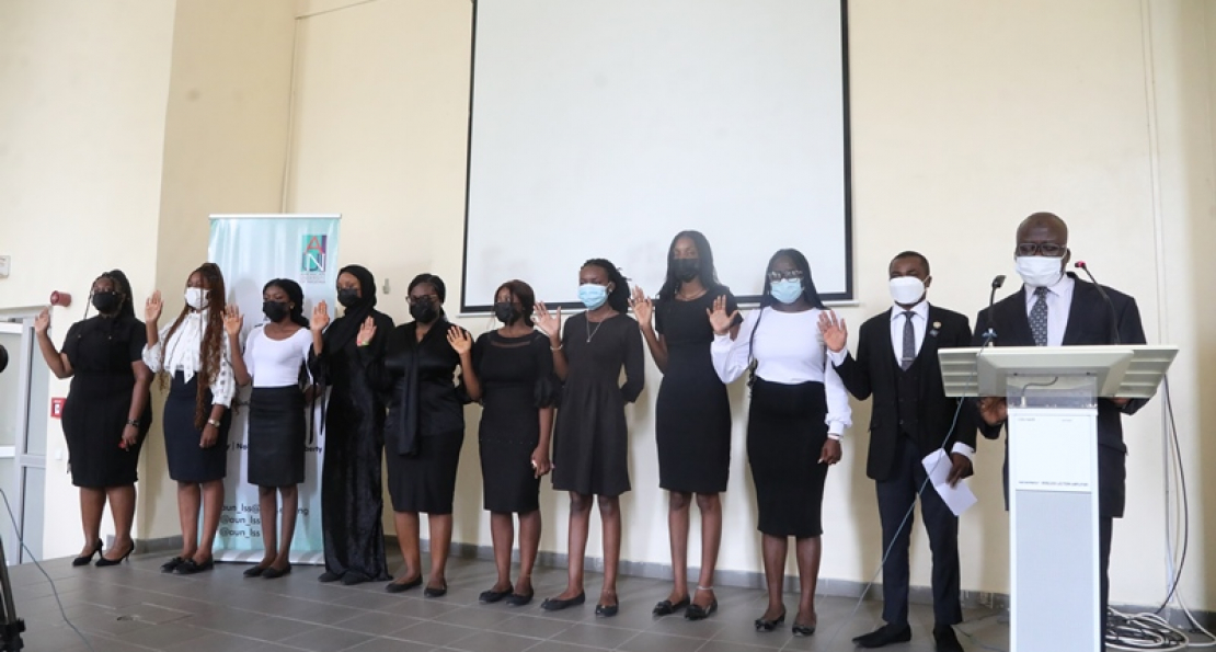 At Inauguration of Law Students Society Exco, President Ensign Defines Role of Lawyers in Defending Democracy   