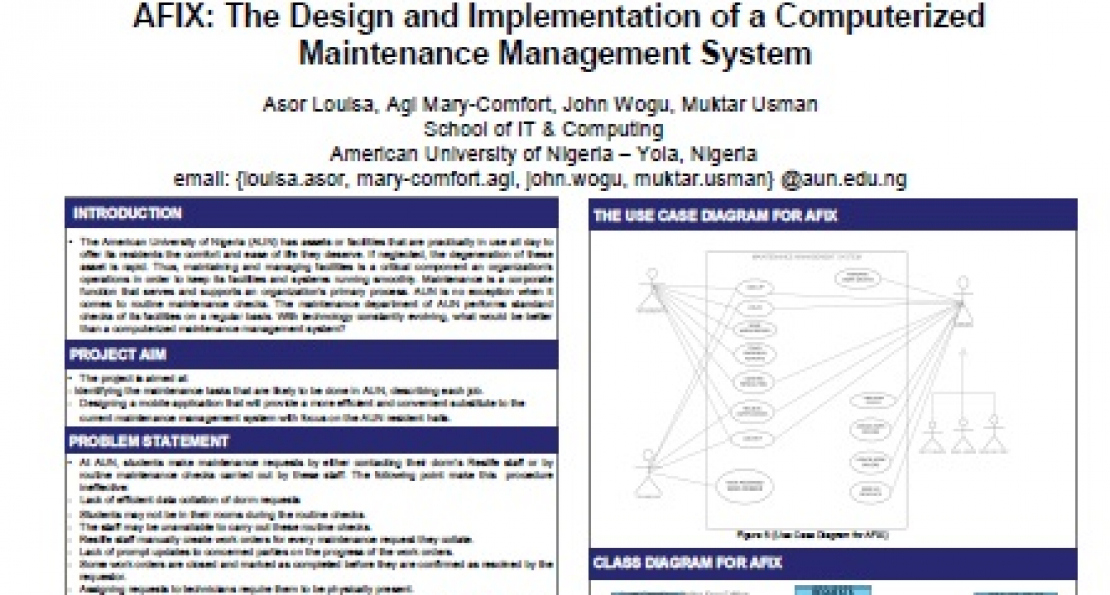 Explaining AFix: The Homegrown CMMS