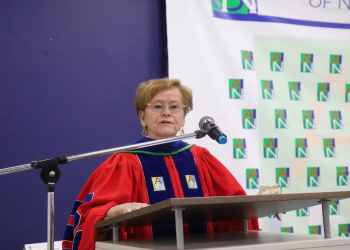 President Ensign Lists Merits of American-style Education, as AUN Holds Colorful Spring 2022 Convocation and Pledge Ceremony