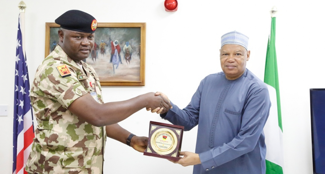 At Reception for 23 Brigade Commander, AUN President Restates Collaboration with Military On Security, Knowledge-Sharing   