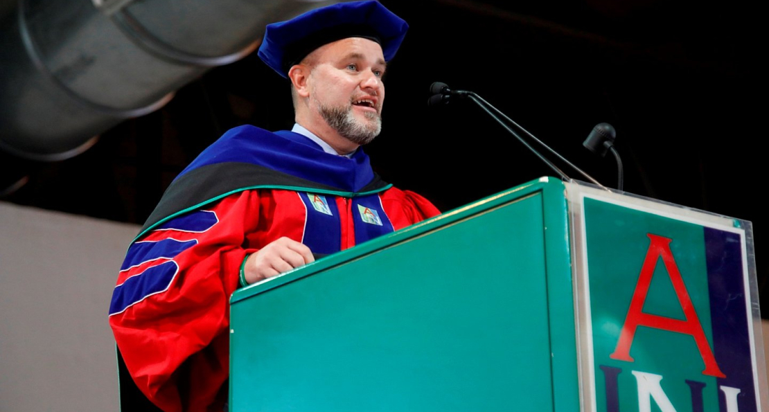 At Fall 2023 Convocation and Pledge Ceremony, President DeWayne Frazier Speaks on Rebirth and Renewal