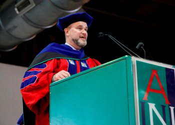 At Fall 2023 Convocation and Pledge Ceremony, President DeWayne Frazier Speaks on Rebirth and Renewal