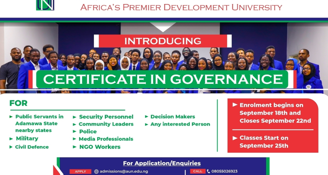 Enrollment into AUN Certificate in Governance Opens, Course Begins September 25