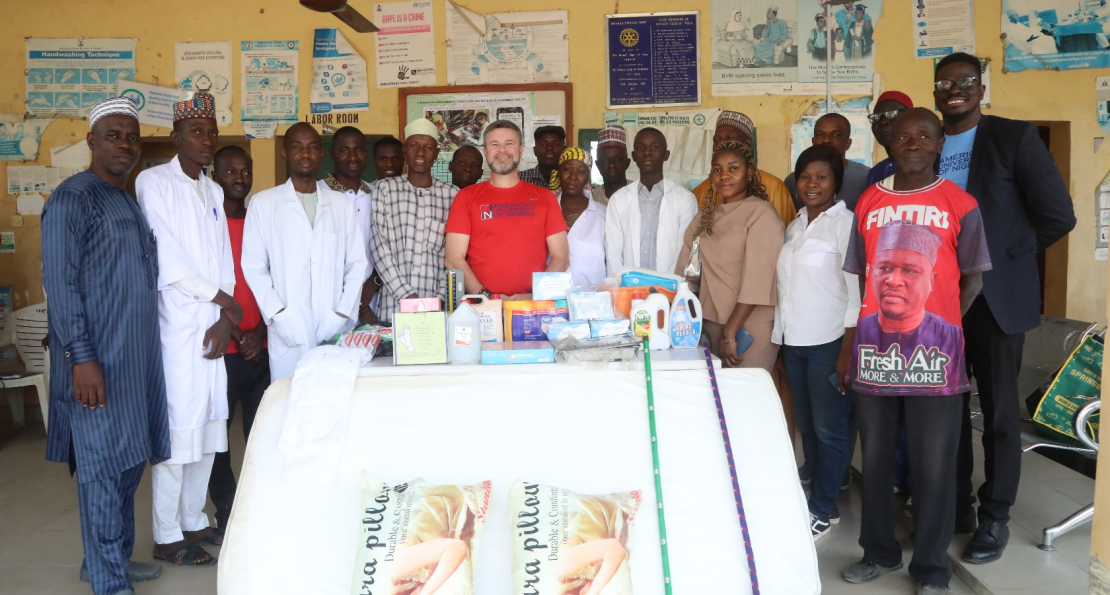 AUN President Frazier Donates Essential Medical Kits to local clinic   