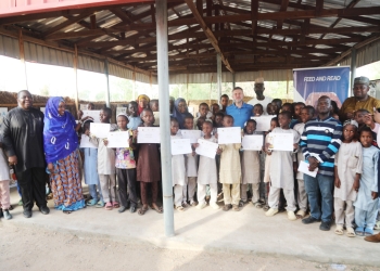 Fifty Vulnerable Boys Graduate from AUN’s Feed and Read Program
