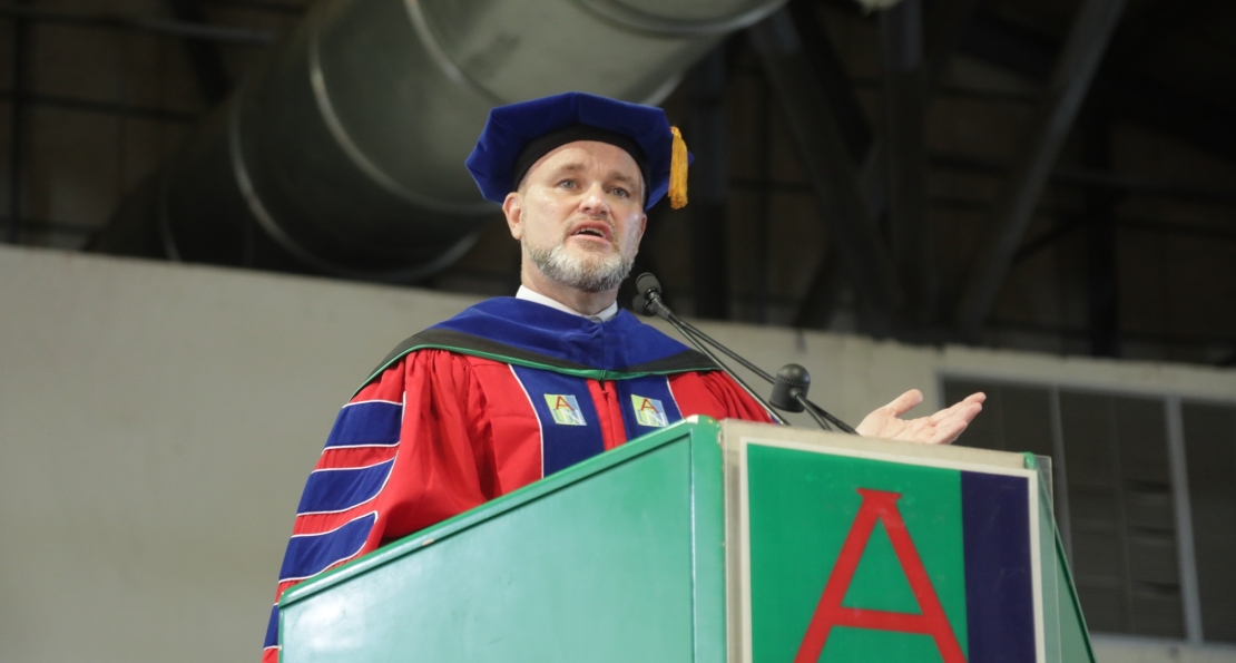 President DeWayne Frazier Charges New Students to Embody AUN's Core Values