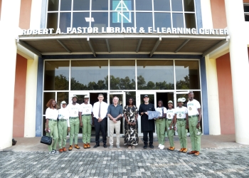 Batch ‘C’ AUN Corps Members Pay Heartfelt Tribute to the President