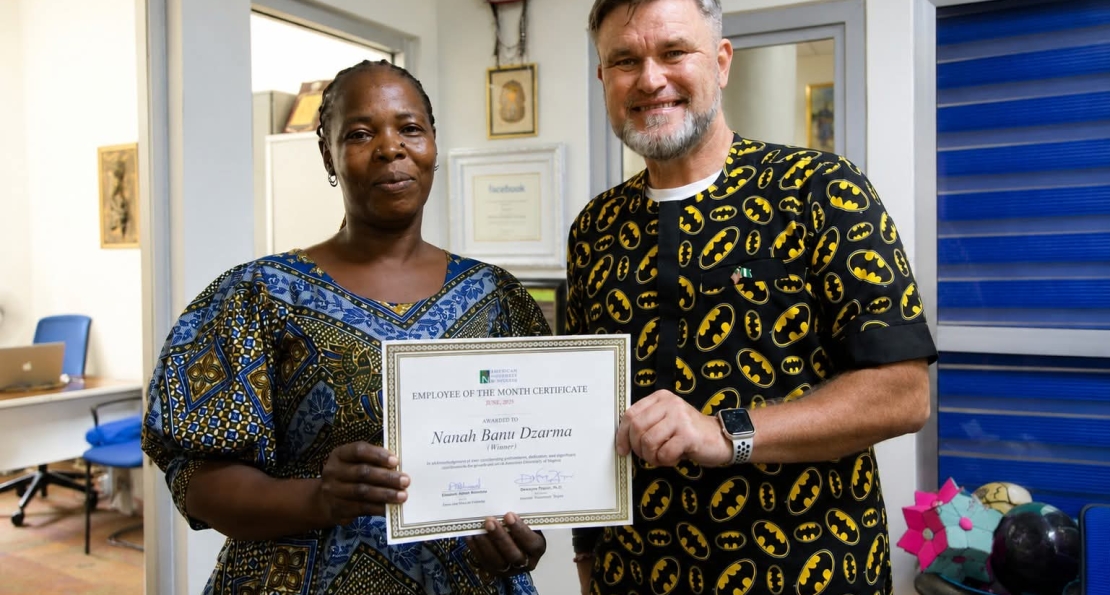 AUN Honors Yakubu D. Daniel and Nanah Banu Dzarma with Staff Excellence Awards