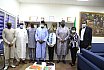 Dr. Umar Abubakar Hashindu, Managing Director, Yola Electricity Distribution during a courtesy visit to AUN, received by President Margee Ensign 